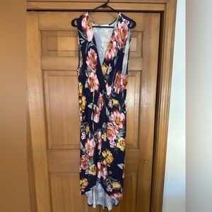 Chic Soul Floral High Low Dress